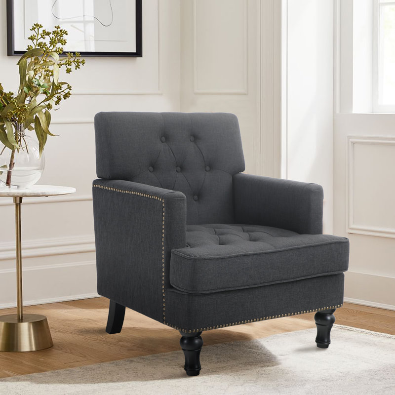Greyleigh Keefe 25.5 Wide Tufted Armchair Reviews Wayfair